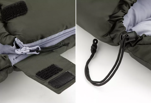 Мешок спальный Naturehike U350S, (190х30)х75 см, (левый) (ТК: -3°C), серый