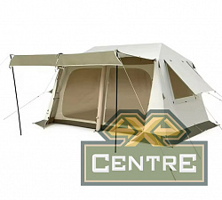 Палатка Naturehike Village 8.5 AIR 4-местная, надувной каркас, бело-коричневая
