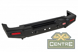 Бампер РИФ силовой задний TANK 300 с квадратом под фаркоп и фонарями