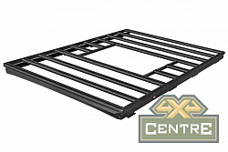 Багажник экспедиционный (платформа) алюминиевый РИФ 1600x2080 мм для ГАЗ Соболь NN Минивэн (с крепеж