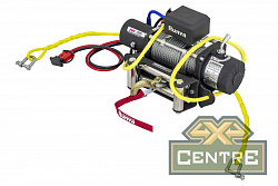 Лебёдка переносная РИФ 9500S c квадратом для фаркопа, стальной трос (облегченная) купить онлайн по выгодной цене