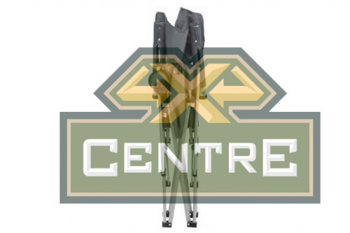 Кресло PREMIER складное, твердые тканевые подлокотники (красный/белый)