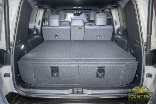 Органайзер для Toyota Land Cruiser 300 (2 выдв.ящика+клав.замки+спальник)