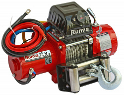Лебёдка электрическая 12V Runva 9500 lbs 4350 кг короткий барабан