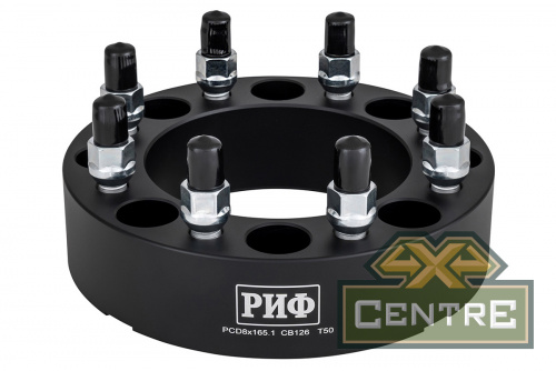 Проставки колёсные РИФ 8x165,1, ЦО 126 мм, толщина 50 мм (2 шт.)