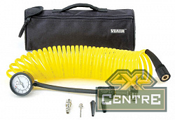 Шланг для подкачки колёс с манометром до 7 атм 7,6м