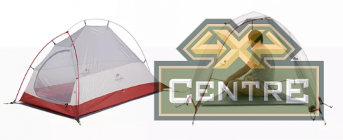 Палатка Naturehike Cloud Up Si 1-местная, алюминиевый каркас, сверхлегкая, серо-красный