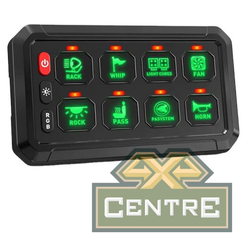 Панель переключателей групповая 8 шт. 12В 600 Вт, 24В 1200 Вт