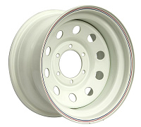 Диск OFF-ROAD-WHEELS Toyota/Nissan стальной белый 6x139,7 8xR16 d110 ET-25 (круг. отв.)