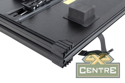 Крышка кузова Dodge Ram 2019, трёхсекционная, алюминиевая, черная (5,8 ft)