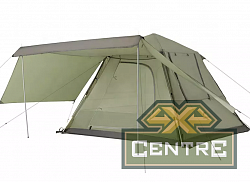 Палатка Naturehike Ango 3-местная, автоматическая, тент, снежная юбка, зеленый