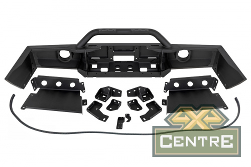 Бампер РИФ силовой передний JAC T6, SOLLERS ST6 под штатные фары, с центральной защитной дугой, стан