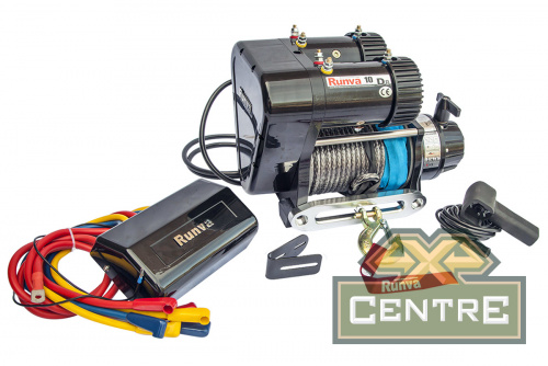 Лебёдка электрическая 12V Runva 10000 lbs 4500кг (синтетический трос)
