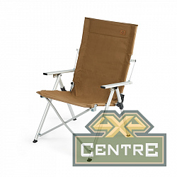 Кресло туристическое Naturehike складное, регулируемое, темно-коричневое, до 140 кг