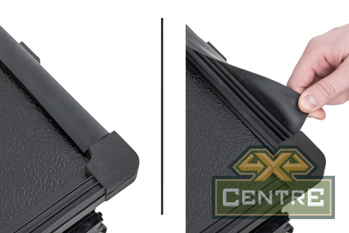 Крышка кузова Dodge Ram 2019, трёхсекционная, алюминиевая, черная (5,8 ft)