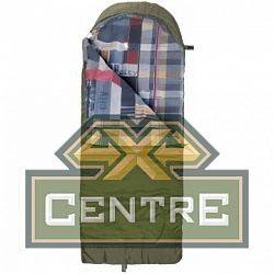 Мешок спальный Helios OLYMPUS Wide 300 (220*90, холлофайбер, зеленый), (ТК: +15°C)