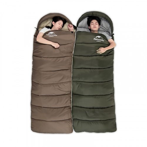 Мешок спальный Naturehike U150, 220х75 см, (ТК: +11°C), правый, серый