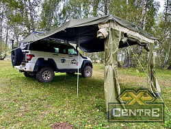 Автомобильная маркиза 3,6х4,4 м, высота 2,1 м с боковыми стенками, хакки