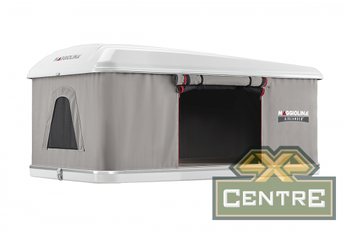 Палатка на крышу автомобиля AUTOHOME MAGGIOLINA AIRLANDER PLUS SMALL, серый тент, лестница 215 мм