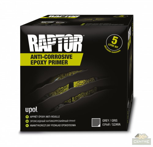 Грунт эпоксидный антикоррозийный RAPTOR с отвердителем комплект 5л. U-POL