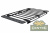 Багажник экспедиционный (платформа) РИФ 1200х2100 мм для Toyota Land Cruiser Prado 120
