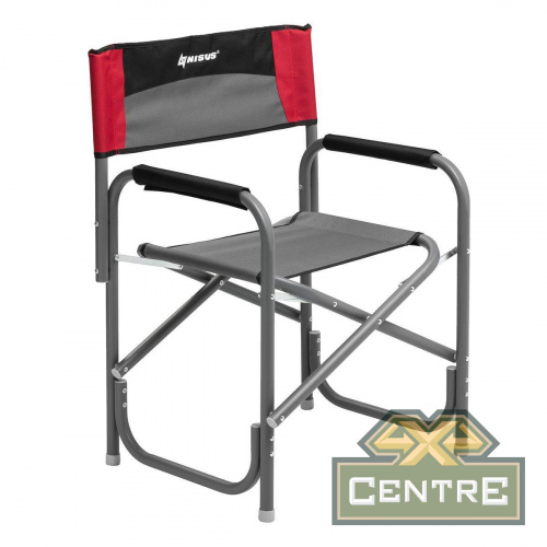 Кресло директорское NISUS без столика (серый/красный/черный)