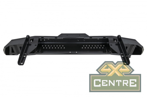 Бампер РИФ силовой задний Toyota Land Cruiser 200 2007-2012 с квадратом под фаркоп, калиткой, фонаря