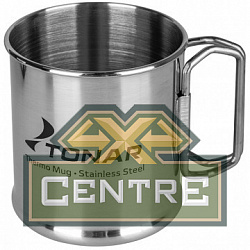 Термокружка ТОНАР 300ML металлическая, со складными ручками