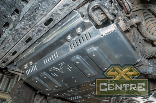 Защита РИФ радиатора, картера, РК, КПП для Toyota Land Cruiser Prado 120 (4.0), алюм. 8 мм