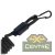Страховочный тренчик CORD из паракорда с креплением на ремень и карабином (black)