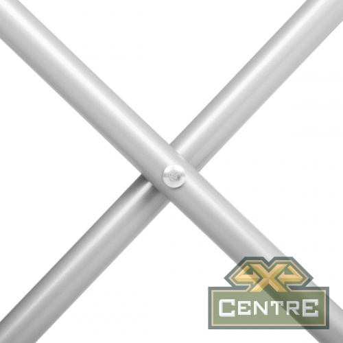 Кресло NISUS складное, с подлокотниками (серый/красный), без чехла