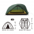 Палатка Naturehike Star-river 2-местная, алюминиевый каркас, сверхлегкая, зеленая