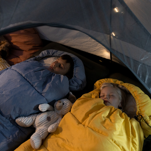 Мешок спальный Naturehike Child C180, 190х75 см, (правый) (ТК: +12°C), Желтый