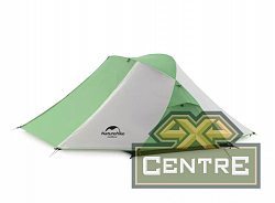 Палатка Naturehike Butterfly 2-местная, алюминиевый каркас, бело-зеленый