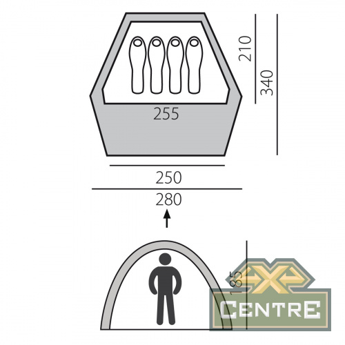 Палатка BTrace Home 4 быстросборная