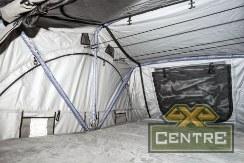 Палатка на крышу автомобиля РИФ Soft RT01-140 усиленная, тент серый