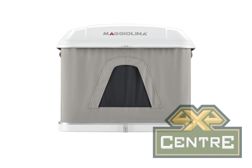 Палатка на крышу автомобиля AUTOHOME MAGGIOLINA AIRLANDER PLUS SMALL, серый тент, лестница 215 мм