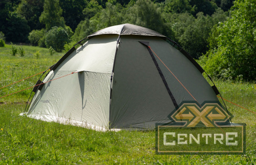 Палатка-автомат туристическая Maverick Comfort Solar Control (светло-коричневый / зеленый)