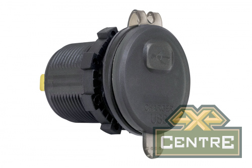 Розетка USB QC 3.0 с вольтметром,  34x37х54