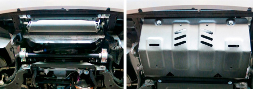 Защита радиатора Mitsubishi L200 2015+ 2.4D, 2.4D H.P., Pajero Sport 2016+ 3.0, 2.4D, Fiat Fullback 