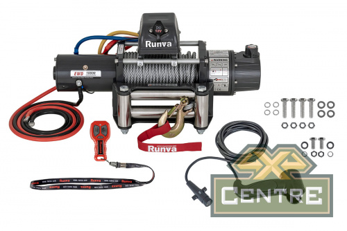 Лебёдка электрическая двухскоростная 12V Runva 10000 lbs 4500 кг
