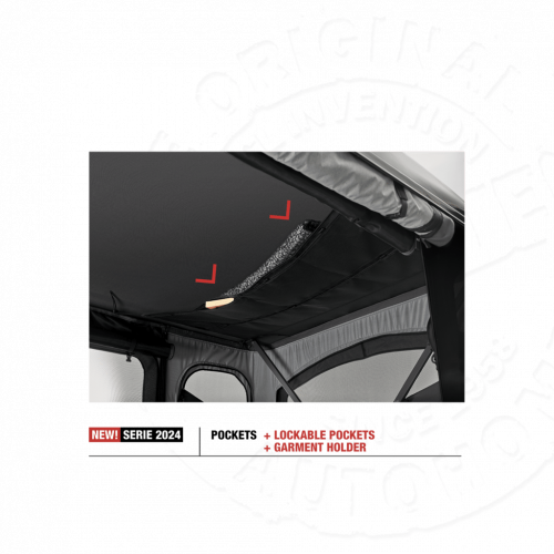 Палатка на крышу автомобиля AUTOHOME MAGGIOLINA GRAND TOUR LARGE 360 BLACK STORM, чёрный тент