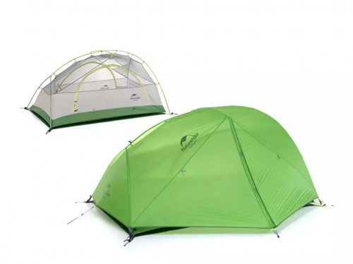 Палатка Naturehike Star-river Si 2-местная, алюминиевый каркас, сверхлегкая, зеленый