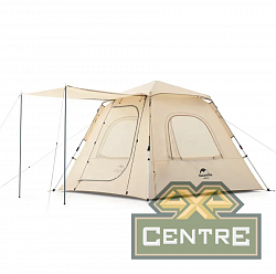 Палатка Naturehike Ango 3-местная, быстросборная, алюминиевый каркас, тент, хаки