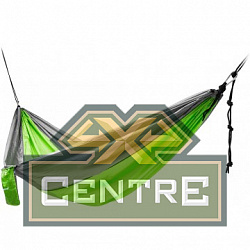 Гамак без планок NISUS 140х260см нейлон 210T зеленый/серый