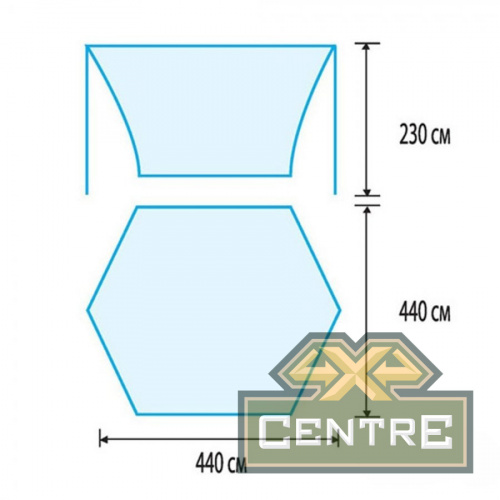 Тент Tramp Lite Tent orange, оранжевый