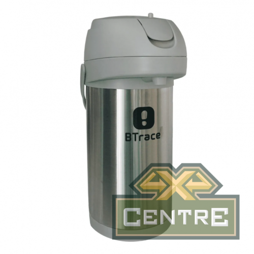 Термос BTrace с пневмонасосом 3500 мл, серебристый