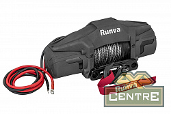 Лебёдка электрическая 12V Runva 6000 lbs 2500 кг (синтетический трос)