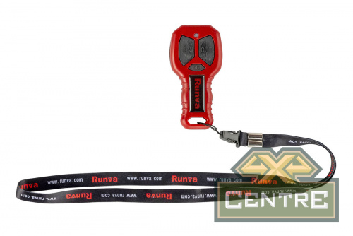 Лебёдка переносная РИФ 9.5XS c квадратом для фаркопа, корот. барабан, синт. трос (облегченная)