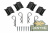 Крышка кузова Nissan Navara 2007-2013, трёхсекционная, алюминиевая, черная